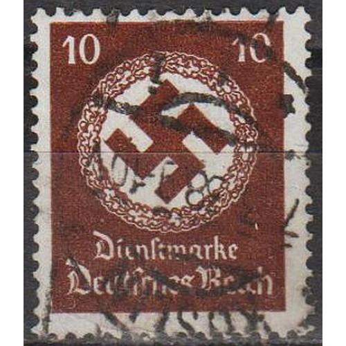 1934 - Рейх - Службова - Свастика 10 Mi.137 - гаш - 10,0 €