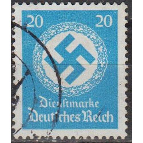 1934 - Рейх - Службова - Свастика 20 Мі.140 - гаш
