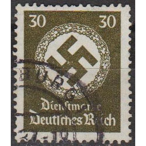 1934 - Рейх - Службова - Свастика 30 Мі.141 - гаш