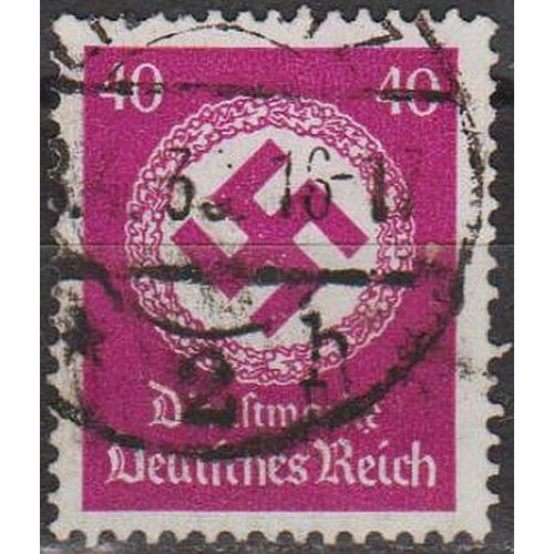 1934 - Рейх - Службова - Свастика 40 Мі.142 - гаш