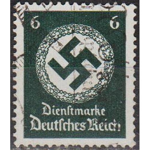 1934 - Рейх - Службова - Свастика 6 Mi.135 - гаш