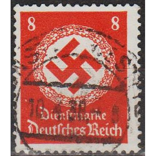 1934 - Рейх - Службова - Свастика 8 Mi.136 - гаш