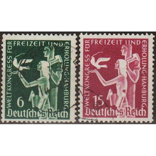 1936 - Рейх - Конгрес в Гамбурзі Mi.622-23 _2,0 €