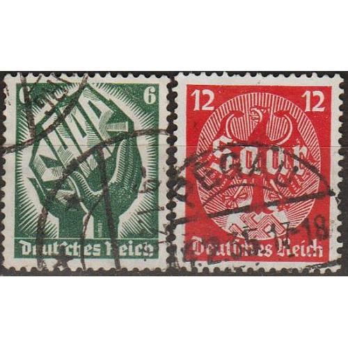 1934 - Рейх - Саар Мі.544-45  _гаш