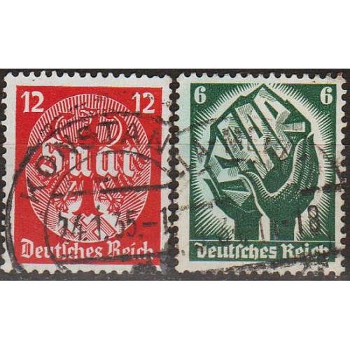 1934 - Рейх - Саар Мі.544-45  _гаш