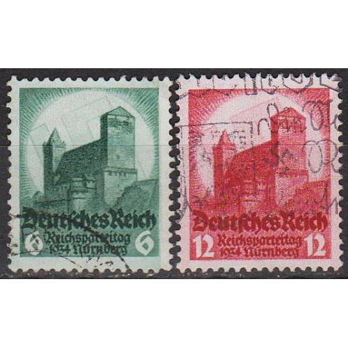 1934 - Рейх - З'їзд в Нюрнберзі Mi.546-47 _1,50 €