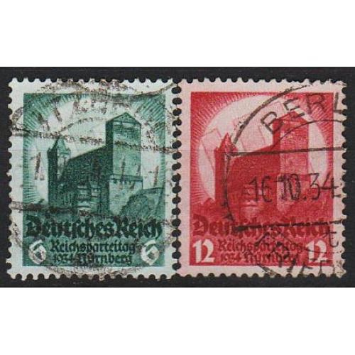 1934 - Рейх - З'їзд в Нюрнберзі Mi.546-47 _1,50 EU