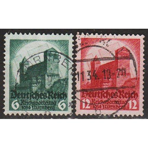 1934 - Рейх - З'їзд в Нюрнберзі Mi.546-47 _1,50 EU