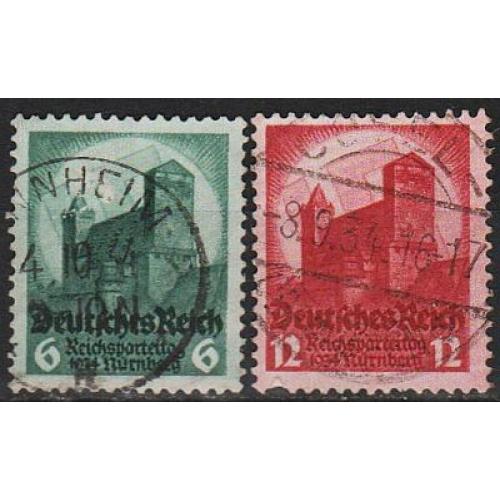 1934 - Рейх - З'їзд в Нюрнберзі Mi.546-47 _1,50 €