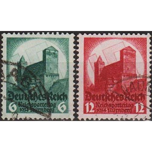 1934 - Рейх - З'їзд в Нюрнберзі Mi.546-47 _1,50 €