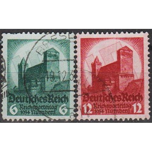 1934 - Рейх - З'їзд в Нюрнберзі Mi.546-47 _1,50 €