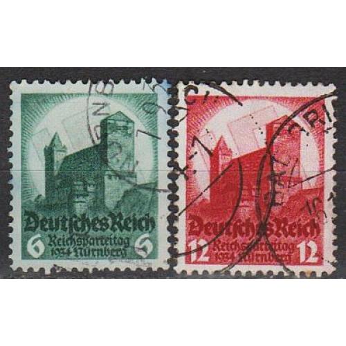 1934 - Рейх - З'їзд в Нюрнберзі Mi.546-47 _1,50 €