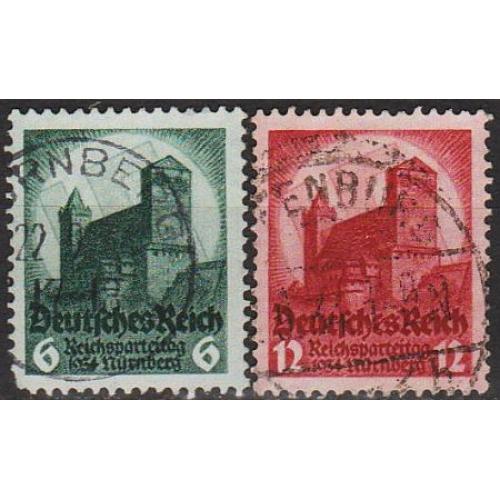 1934 - Рейх - З'їзд в Нюрнберзі Mi.546-47 _1,50 €