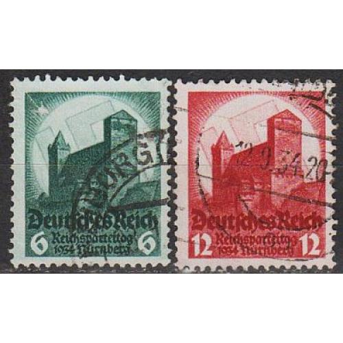 1934 - Рейх - З'їзд в Нюрнберзі Mi.546-47 _1,50 €