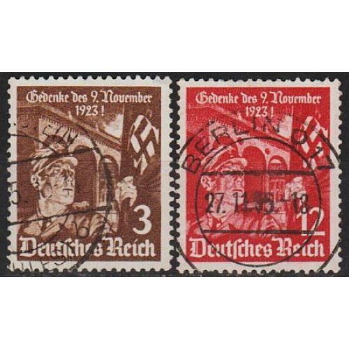 1935 - Рейх - 12 років пивного путчу Mi.598-99  _1,80 €