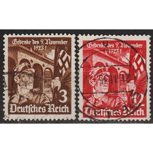 1935 - Рейх - 12 років пивного путчу Mi.598-99  _1,80 €