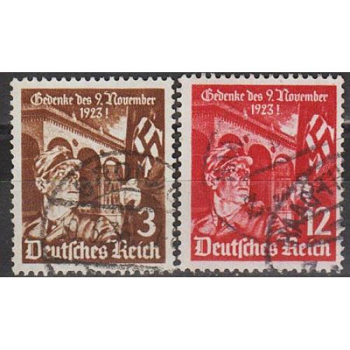 1935 - Рейх - 12 років пивного путчу Mi.598-99