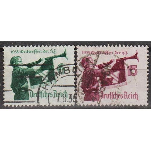 1935 - Рейх - Гітлер-югенд Mi.584-85 X  _7.0 €