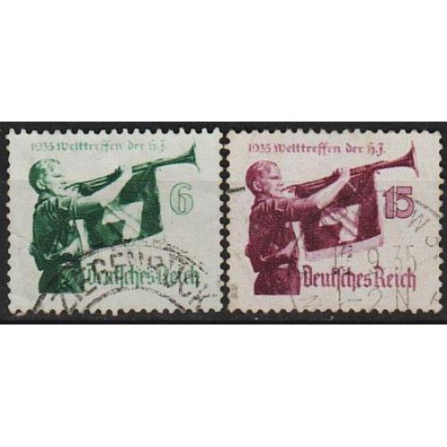 1935 - Рейх - Гітлер-югенд Mi.584-85 X _7.0 €