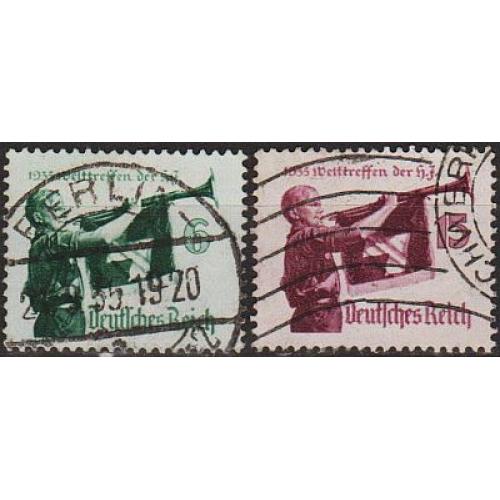 1935 - Рейх - Гітлер-югенд Mi.584-85 X _7.0 €