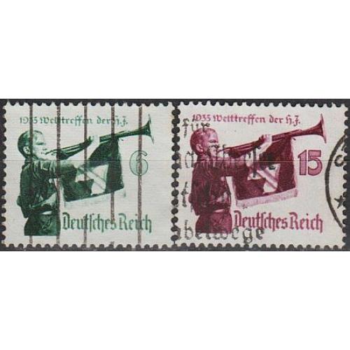 1935 - Рейх - Гітлер-югенд Mi.584-85 X _7.0 €