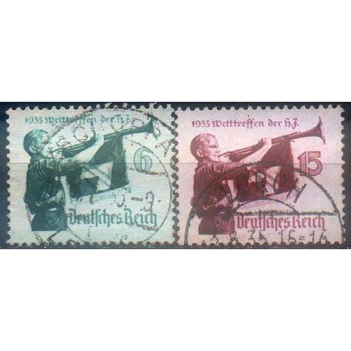 1935 - Рейх - Гітлер-югенд Mi.584-85 X _7.0 €