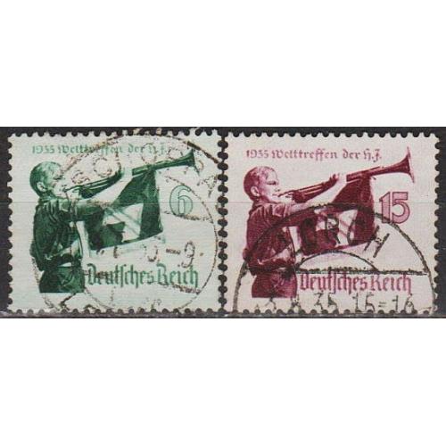 1935 - Рейх - Гітлер-югенд Mi.584-85 X _7.0 €