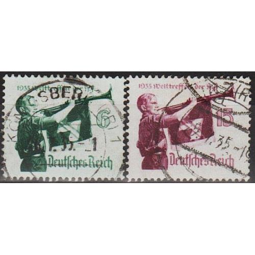 1935 - Рейх - Гітлер-югенд Mi.584-85 X _7.0 €