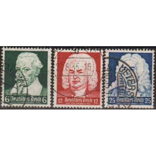 1935 - Рейх - Композитори Mi.573-75  _3.0 €