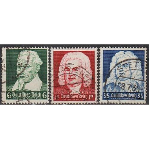 1935 - Рейх - Композитори Mi.573-75  _3.0 €