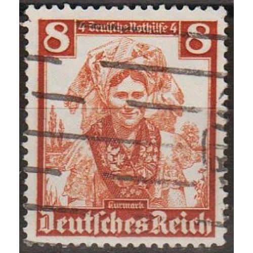 1935 - Рейх - Народні костюми 8 Mi.592  _гаш  _2,0 €