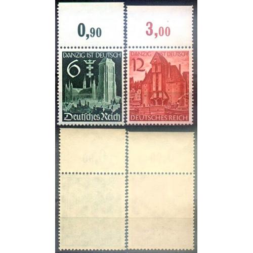 1939 - Рейх - Гданьськ німецький Mi.714-15 _Поле **