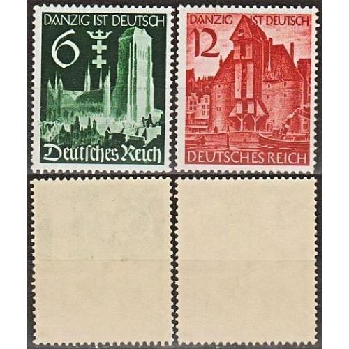 1939 - Рейх - Гданьськ німецький Mi.714-15 **