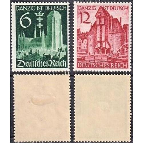 1939 - Рейх - Гданськ німецький Mi.714-15 *