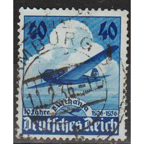 1936 - Рейх - 10 років Люфтганза Mi.603  _4.0 €