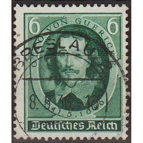 1936 - Рейх - 250 років смерті Герика Mi.608 _гаш