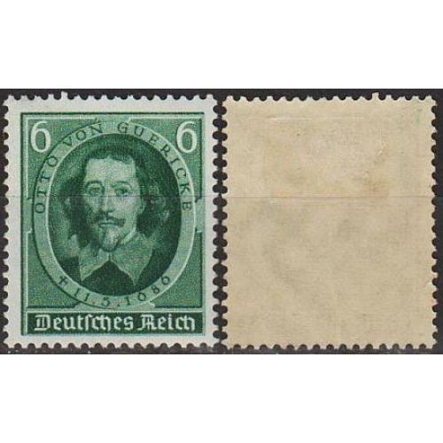 1936 - Рейх - 250 років смерті Герика Mi.608 *