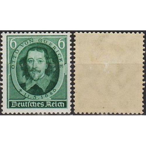 1936 - Рейх - 250 років смерті Герика Mi.608 *