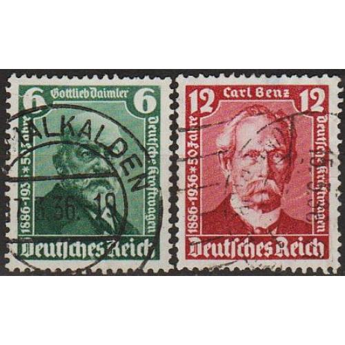 1936 - Рейх - Даймлер Бенц Mi.604-605  _2,50 €