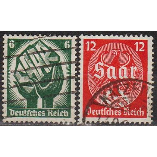1936 - Рейх - Даймлер Бенц Mi.604-605   _2,50 €