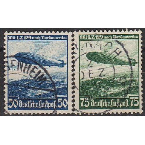 1936 - Рейх - Дирижабль Гінденбург Mi.606-607 _гаш