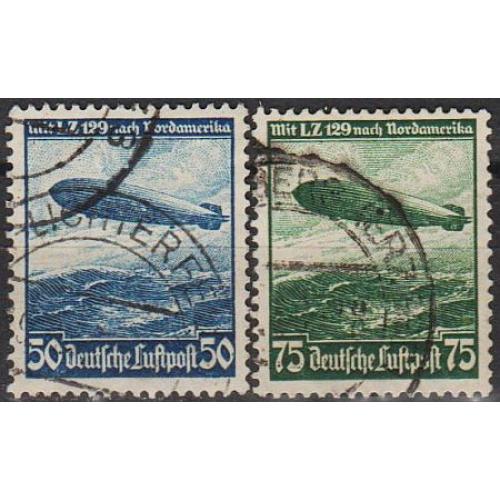 1936 - Рейх - Дирижабль Гінденбург Mi.606-607 _гаш