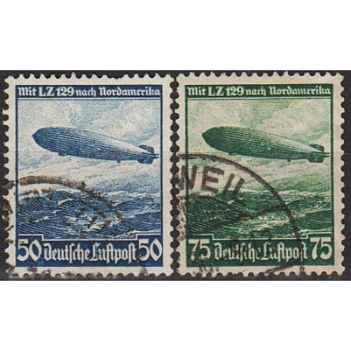 1936 - Рейх - Дирижабль Гінденбург Mi.606-607