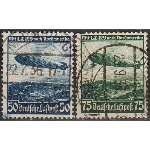 1936 - Рейх - Дирижабль Гінденбург Mi.606-607
