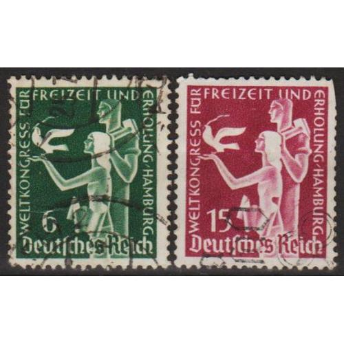 1936 - Рейх - Конгрес в Гамбурзі Mi.622-23 _2,0 €