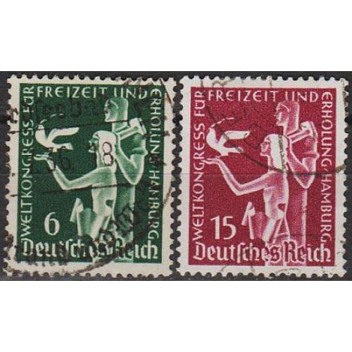 1936 - Рейх - Конгрес в Гамбурзі Mi.622-23 _2,0 €