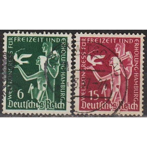 1936 - Рейх - Конгрес в Гамбурзі Mi.622-23 _2,0 €