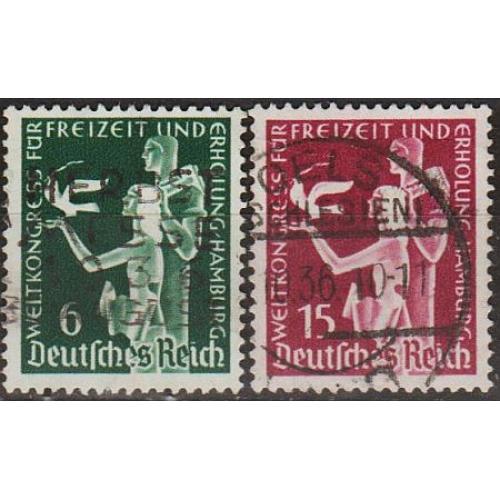 1936 - Рейх - Конгрес в Гамбурзі Mi.622-23