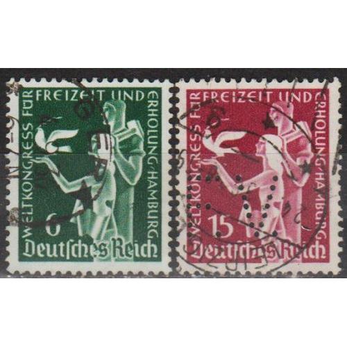 1936 - Рейх - Конгресс в Гамбурге Mi.622-23 _гаш