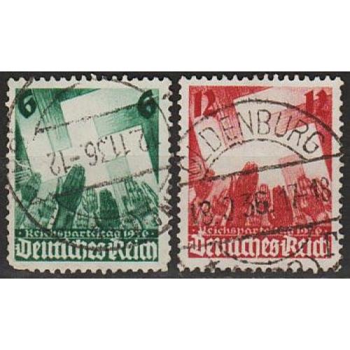 1936 - Рейх - Партз'їзд в Нюрнберзі Mi.632-33
